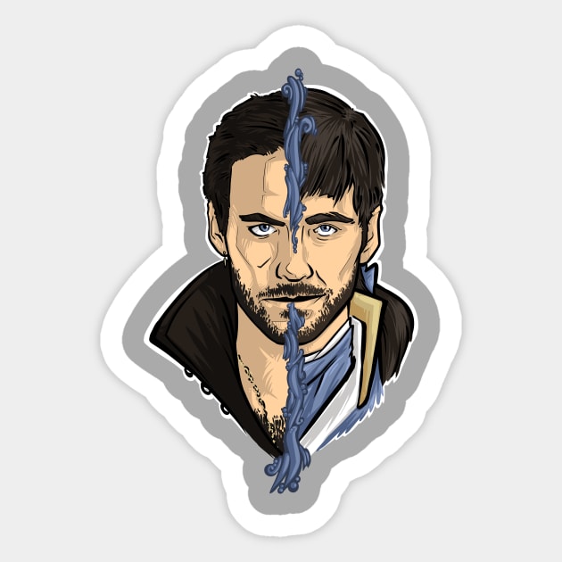 Hook - Killian Jones Sticker by ArryDesign
